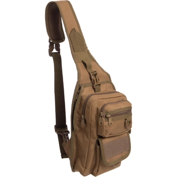 Рюкзак тактический патрульный однолямочный сумка-слинг тактическая V-5 л khaki TY-184