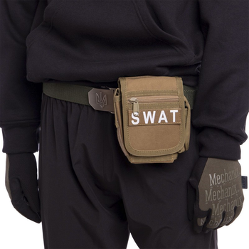 Сумка тактическая на пояс SILVER KNIGHT khaki SWAT
