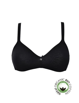 Мягкий хлопковый бюстгальтер Sielei 1450 Nero 70C Черный