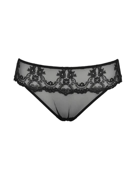 Женские полупрозрачные трусы слип Sielei 1945 Nero 48(XL) Черный