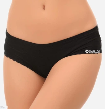 Женские трусы кюлот с кружевной тесьмой Sielei 1251 Nero 42(S) Черный