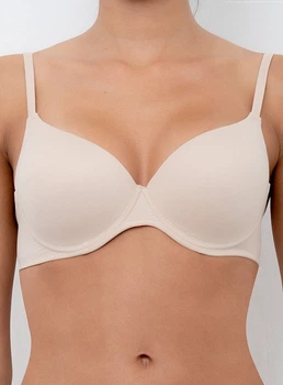 Бюстгальтер балконет с эластичными чашками Lormar Mousse Nudo 70B Телесный