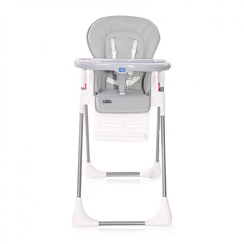 Стілець для годування Lorell Kids Cryspi-1 від 6 місяців до 3 років ПВХ регулювання сидіння та лотка Сірий (10100442110-LR)