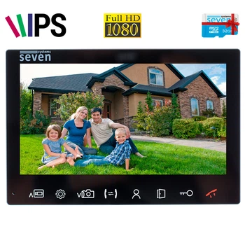 Видеодомофон с датчиком движения SEVEN DP–7575 FHD IPS black