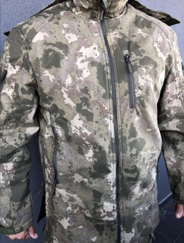 Куртка мужская тактическая Мультикам Combat Турция Софтшел Soft-Shell ВСУ (ЗСУ) XXL(338080)