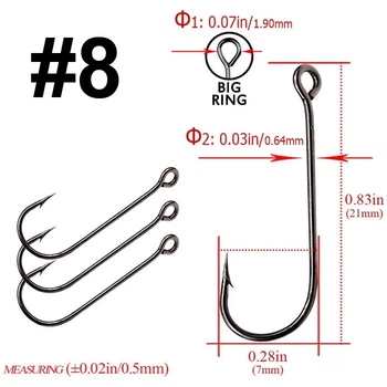 Крючок FOX Jig LargeEye S-57 #8 черный (1шт)