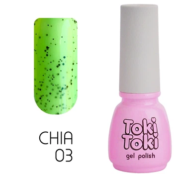 Гель-лак з крихтою Toki Toki Chia №03, 5 мл