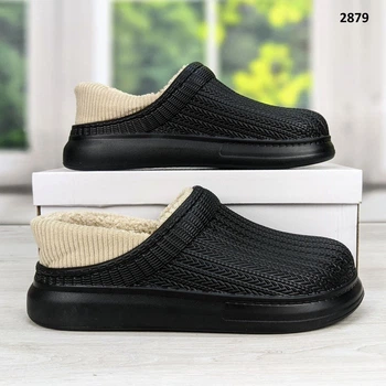 Галоші жіночі Dago Style чорні без задника на хутрі 40 р (25,5-26 см) 2879