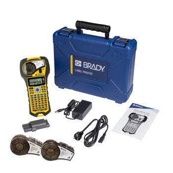Портативный принтер наклеек / этикеток BRADY M210, Клавиатура - Кириллица (РУСИФИЦИРОВАН). Комплект "Монтажника"