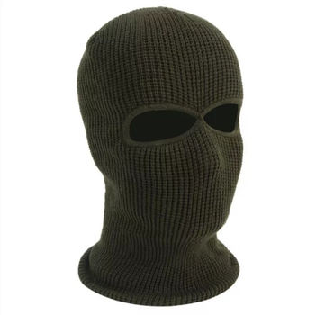 Балаклава маска Військова (Хуліганка, тактична) 2 очі Хакі, Унісекс WUKE One size