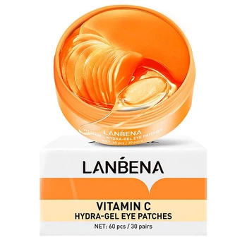 Гидрогелевые патчи в банке LANBENA 60 шт Vitamin C увлажнение кожи вокруг глаз