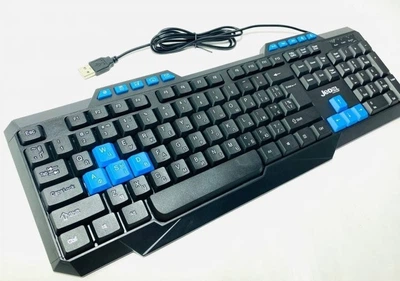 Клавиатура JEDEL K518 USB черная комбинированные мембранные механические