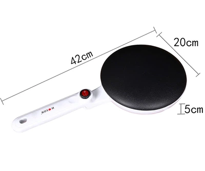 Блинница погружная с антипригарным покрытием 20 см HAEGER HG-5208 белая 650W (HG-5208_390)