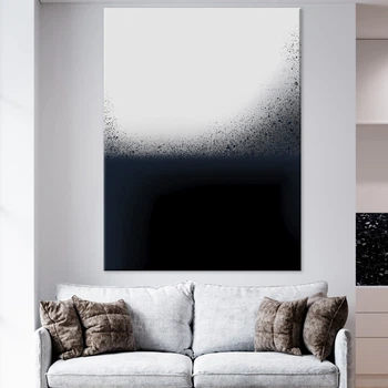 Картина Холстович Fading Noir 30x40 см. Картина в стиле минимализм на стену для офиса, гостиной, спальни, кухни, интерьера