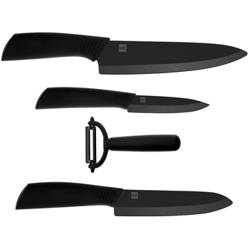 Набір керамічних ножів Huo Hou Nano Ceramic Knifes Set (4 предмета)