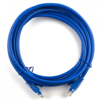 Патч-корд 1м, RJ-45, Cat.5e, CU, мідь, синій Ritar (PCR-CU/1Be/04270)