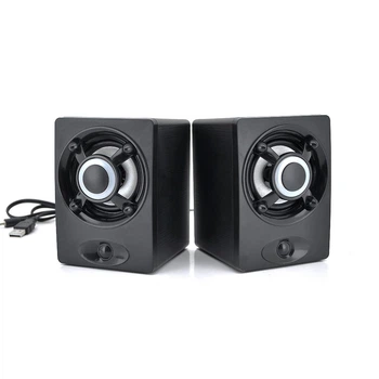 Колонки 2.0 JEDEL JNS-41 з виходом USB+3.5mm 2x3W, 90Hz-20KHz, з регулятором гучності Чорні (10336)