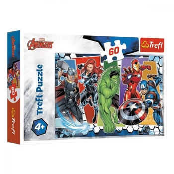 Пазлы Marvel Непобедимые мстители, 60 элементов Trefl 17357