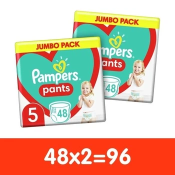 Набор Подгузников-трусиков Pampers Pants Размер 5 Эластичные 96 штук Maxi 12-17 кг Удобные практичные