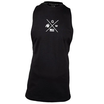 Майка Cisco Drop Armhole Tank Gorilla Wear XXL Чорно-білий (06369238)