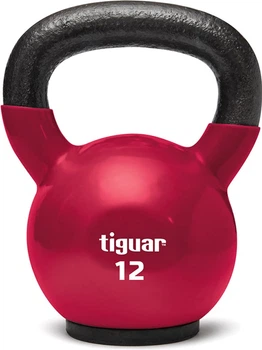 Kettlebell z powłoką winylową Tiguar 12 kg Malinowy (TI-KB0012)