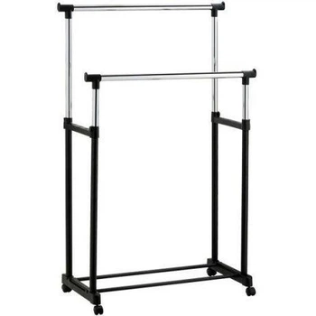 Вешалка стойка для одежды и обуви Double Bar Rack Hight Ajustable до 30 кг