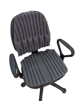 Ортопедичні подушки EKKO SEAT на офісне крісло. Комплект. Сірий. OF-12G-202735forback37
