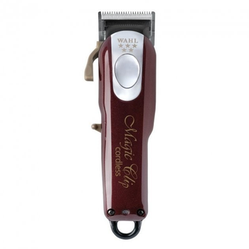 Аккумуляторная машинка для стрижки Wahl Magic Clip Cordless 5V 08148-2316 с плавной регулировкой длины стрижки Бордовый