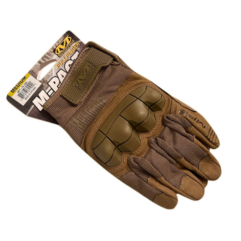 Тактические сенсорные перчатки палые Mechanix M-Pact Песок L (E-0011-3)