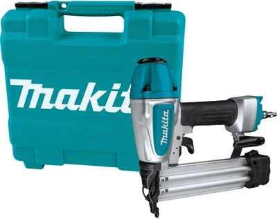 Пневматичний цвяхозабивач Makita AF506 (4,9 - 8,3 бар, 18GA, 15 - 50 мм) степлер з функцією видалення засмічень в середині степлера (4601)