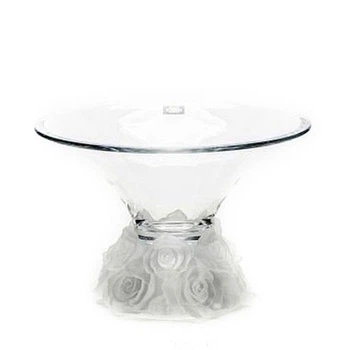 Фруктовница Bohemia Frosted 35 см богемское стекло