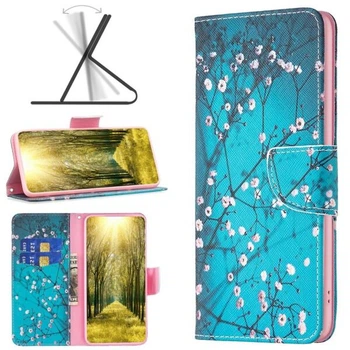 Чохол з малюнком Deexe Color Wallet для Infinix Smart 6 (X6511) - Plum Blossom