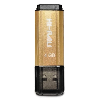 Флеш-накопичувач USB 4GB Hi-Rali Stark Series Gold