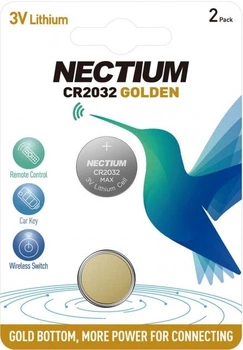 Літієві батарейки Nectium "таблетка" CR2032 2шт/уп