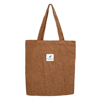 Сумка для покупок/шоппер/тоут через плече 7л вельветова VelvetBag коричнева (LB-66096)