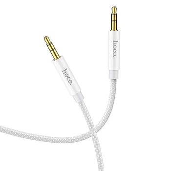 Аудіо-кабель 3.5 на 3.5 Mini Jack HOCO AUX audio cable (2m). Silver