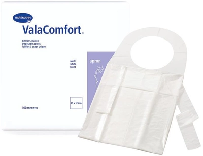 Одноразовые фартуки Hartmann Vala Comfort Apron 125 см 100 шт (9923361)