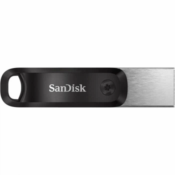USB флеш накопитель SanDisk 64GB iXpand Go USB 3.0 /Lightning (SDIX60N-064G-GN6NN) (164899)