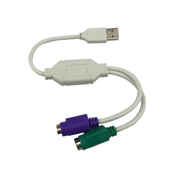 Переходник USB - 2 ps/2 для клавиатуры и мыши, ps2 Без бренда