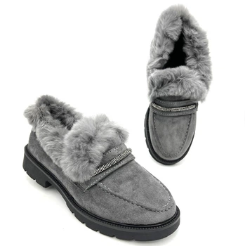 Ботинки короткие женские зимние Fashion 36 22,5см серые 1080