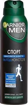 Дезодорант-спрей для чоловіків - Garnier Men Mineral Deodorant Sport 150ml (86305-22971)