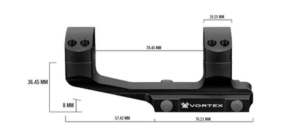 Моноблок Vortex Viper Extended Cantilever (34 мм) High Weaver/Picatinny