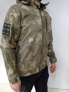Куртка мужская тактическая Мультикам Accord Турция Софтшел Soft-Shell ВСУ (ЗСУ) M 8715 хаки TR_2988