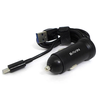 Надежное авто зарядка в прикуриватель Bavin PC-362 с кабелем USB-micro USB