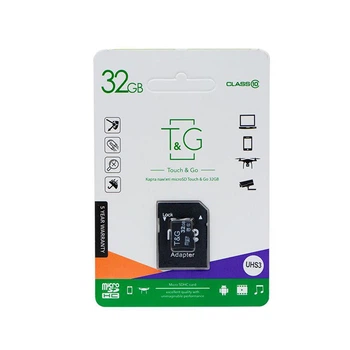 Карта Памяти T&G MicroSDHC 32gb UHS-3 10 Class & Adapter Чёрная