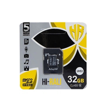 Карта Памяти Hi-Rali MicroSDHC 32gb UHS-3 10 Class & Adapter Чёрная