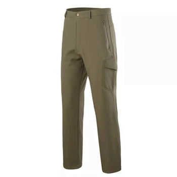 Утеплені тактичні штани Eagle PA-01 Soft Shell на флісі Olive Green S