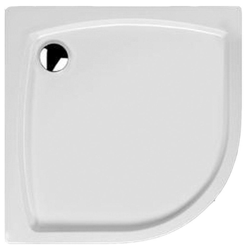 Поддон для душевой кабины HUPPE Streamline 90x90x5.4см полукруглый акриловый без сифона белый 250202.055