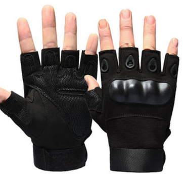 Тактичні рукавички безпалі чорні розмір L