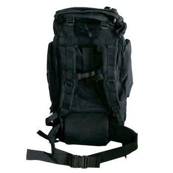 Похідний чоловічий рюкзак "A21 - Чорний" з чохлом, тактичний рюкзак 70л водонепроникний великий (1009431-Black)